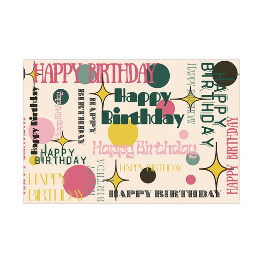 Happy Birthday Wrapping Paper